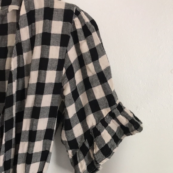 Anthropologie Black and White Checkered dress Small - Picture 3 of 7